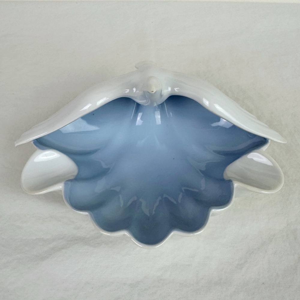 Gerold Porzellan Bavaria Vintage Seagull & Shell Porcelain Ash Tray